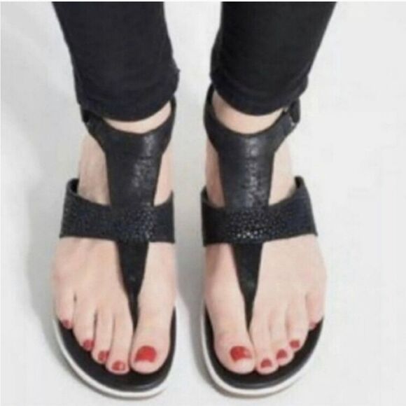 Sorel Torpeda Ankle Strap Sandal Black Size 9.5 - Picture 1 of 8